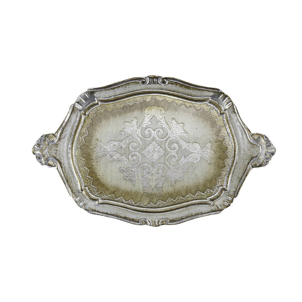 Small Antique Florentino Wooden Tray