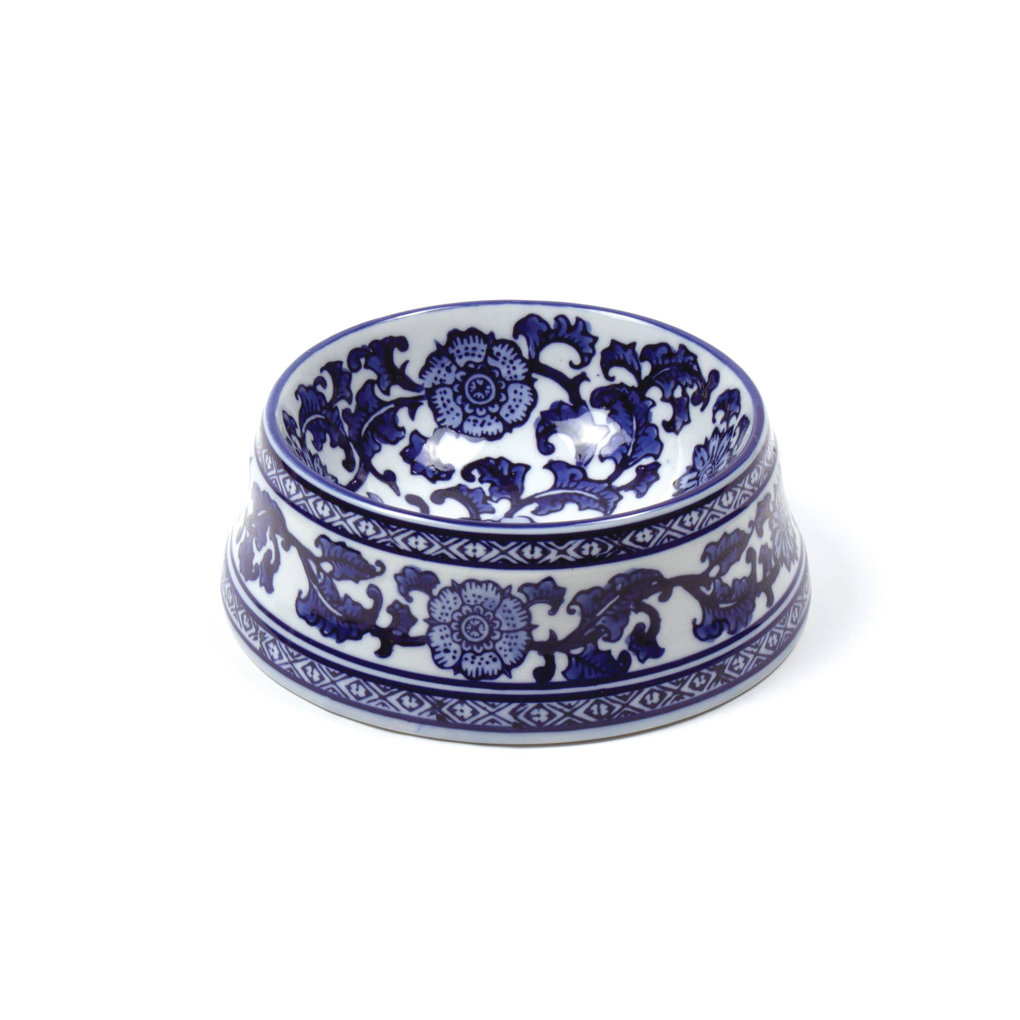 Porcelain Chinoiserie Pet Bowl - Small