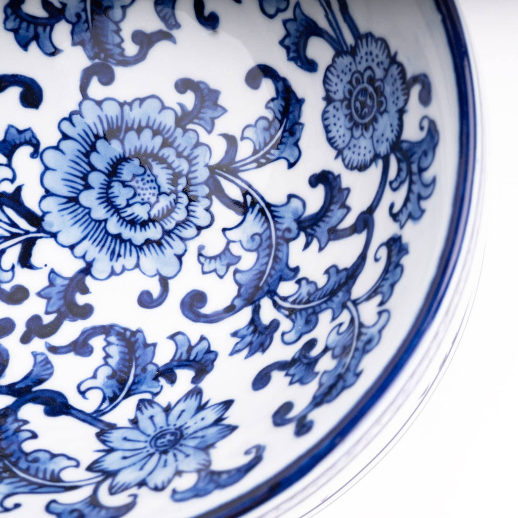 Porcelain Chinoiserie Pet Bowl - Large