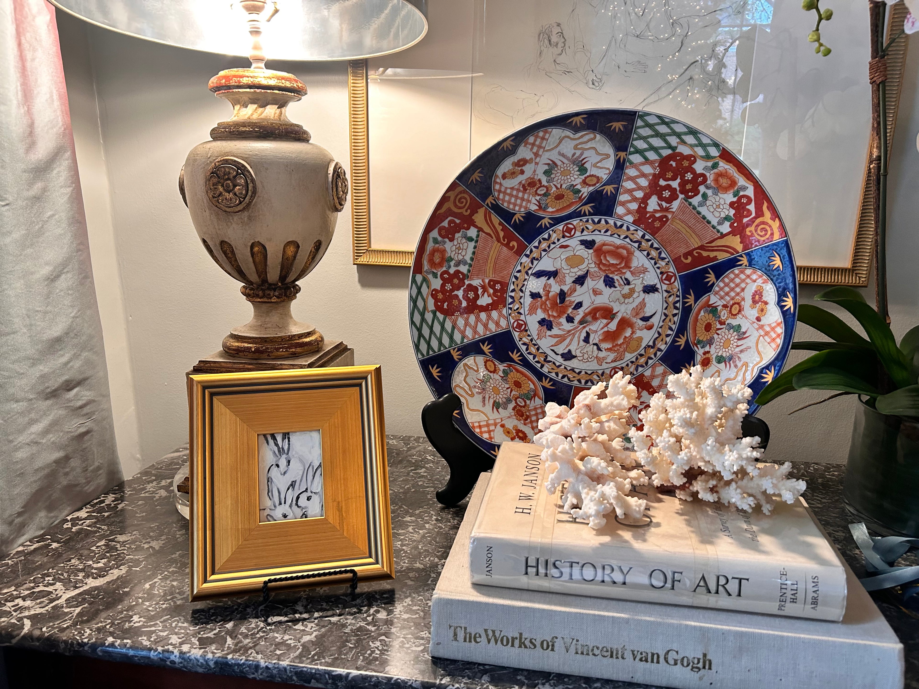 Hunt Slonem Custom Framed Bunny Prints