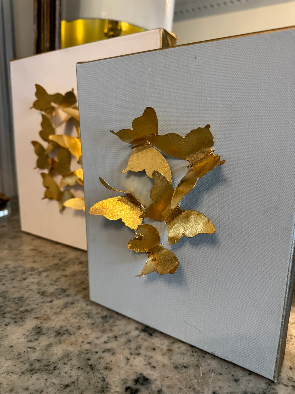 Hand-made Gold Leaf Butterfly Prints