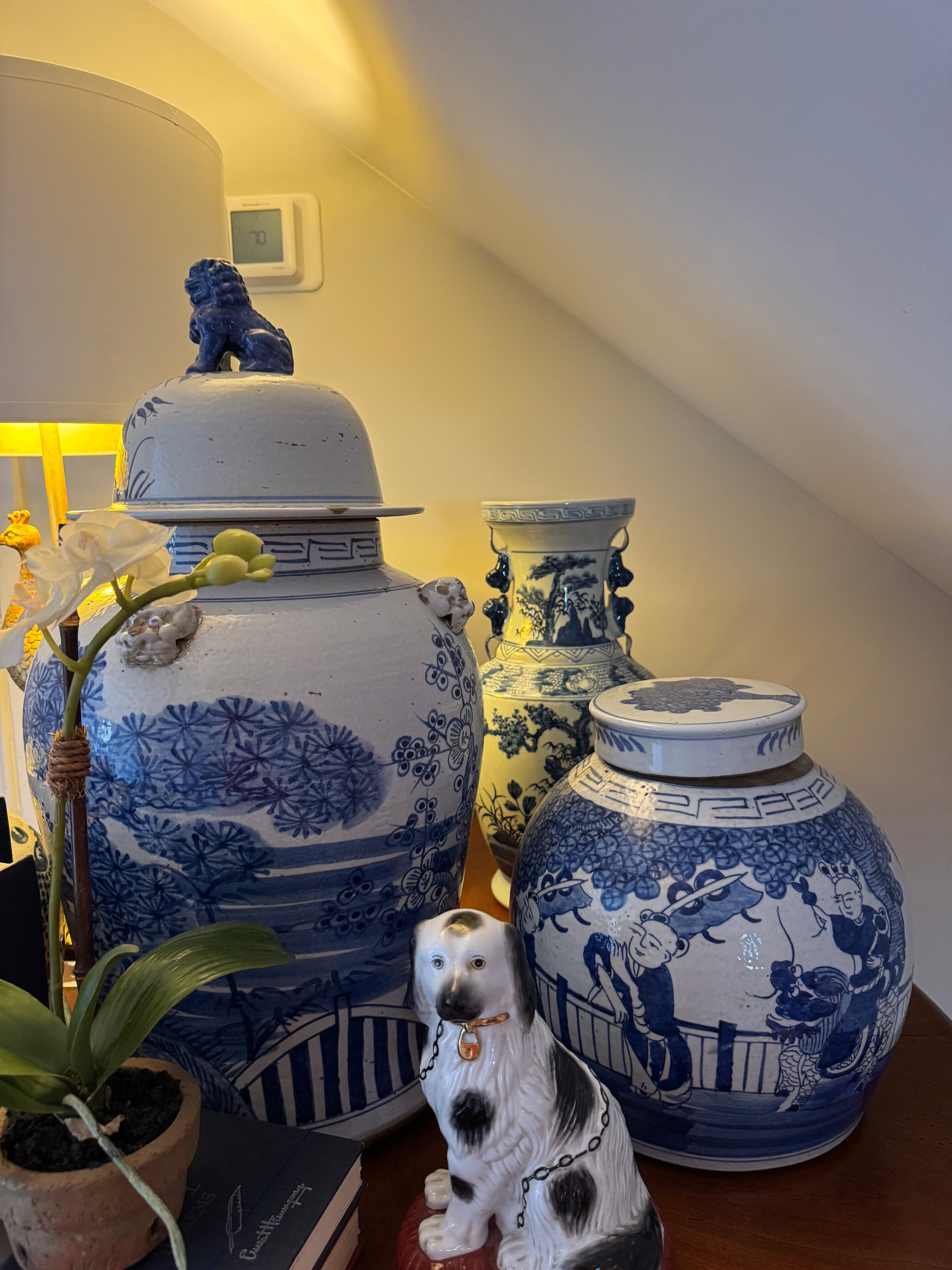 Vintage Ming Jar Enchanted Children Motif - 2 Sizes