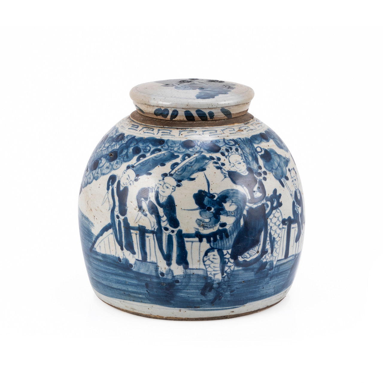 Vintage Ming Jar Enchanted Children Motif - 2 Sizes