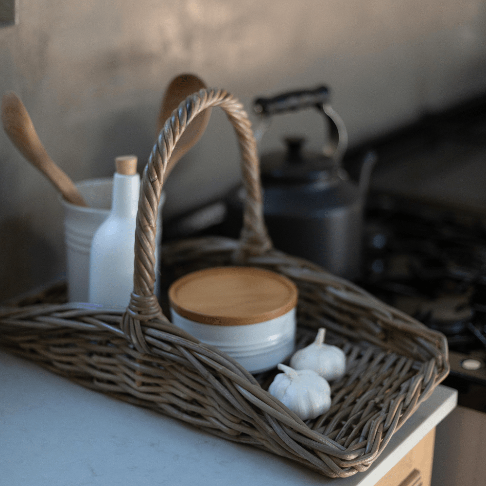 Rattan Garden Trug Basket